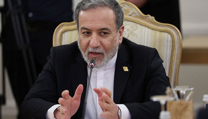 Iranian Foreign Minister Abbas Araqhchi speaks during a meeting with Russian Foreign Minister Sergei Lavrov in Moscow, Russia, December 17, 2025. — Reuters