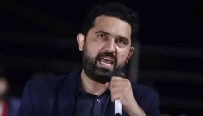 Khyber Pakhtunkhwa Chief Minister Muhammad Sohail Afridi addresses a rally in Mardan on January 24, 2026. — Screengrab via Facebook/@ImMuhammadSohailAfridi