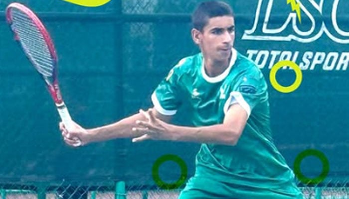 Pakistan’s rising tennis star, Mikaeel Ali Baig.— Instagram@acetennispakistan/File