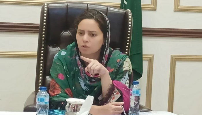 Commissioner Lahore Division Marryam Khan chairing a meeting on March 30, 2026. — Facebook@commissionerlahoredivision