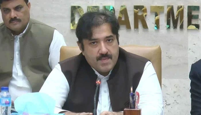 Minister for Local Government Zeeshan Rafique chairs a meeting at the Civil Secretariat on October 23, 2024. — Screengrab via Facebook@Zeeshan.rafique7865