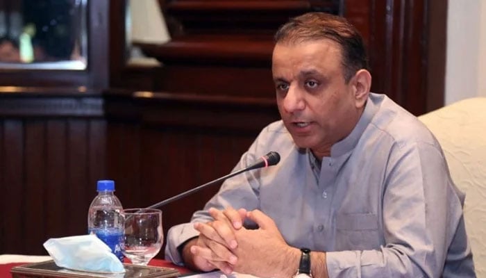 Federal Minister for Communications, Abdul Aleem Khan speaks during an event. — X@abdul_aleemkhan/File