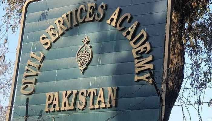 The representational image shows the signboard of Civil Services Academy Pakistan. — APP/File