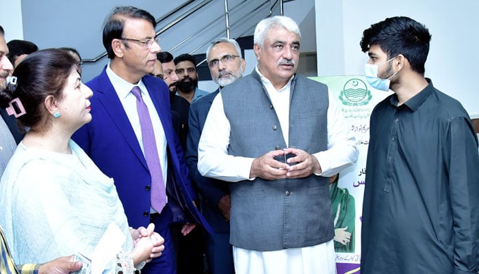 Punjab Minister for Health Khawaja Salman Rafique visits the Institute of Nuclear Medicine & Oncology (INMOL) Lahore on April 8, 2026. — X@SalmanRafiquePK