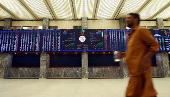 View of Pakistan Stock Exchange (PSX) in Karachi on Monday, November 6, 2023. — AFP