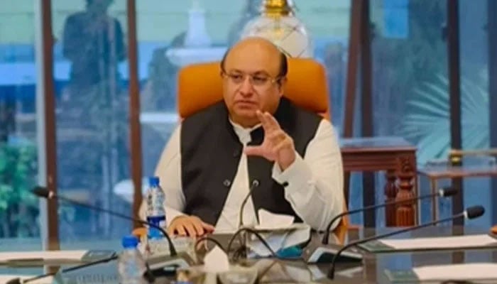 Punjab Finance Minister Mian Mujtaba Shujaur Rehman chairs a high-level meeting in Lahore on November 12, 2025. — Facebook/ MianMujtaba ShujaurRehman