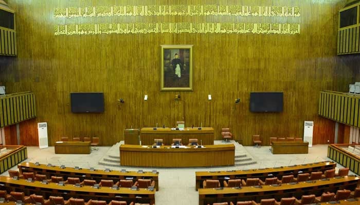 An undated photo of the Senate of Pakistan. — Senate website/File