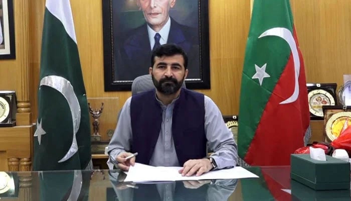 KP Minister for Excise, Taxation and Narcotics Control Syed Fakhar Jehan. — Screengrab via Facebook@ExciseKPGovt/File