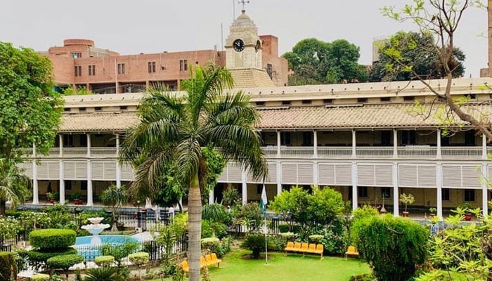 The Lady Reading Hospital Peshawar can be seen in this image. — Facebook/Lady Reading Hospital Peshawar