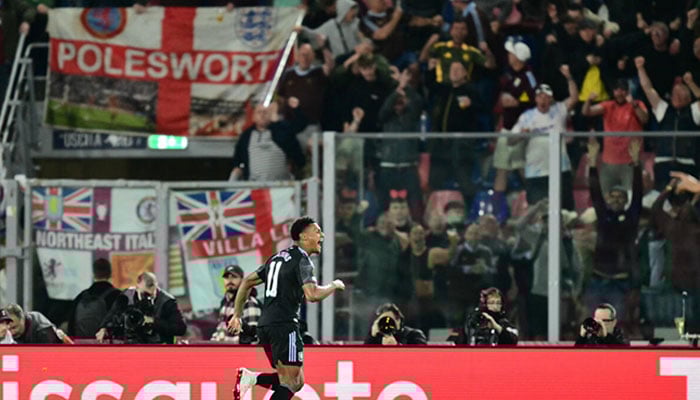 Ollie Watkins scored Aston Villas second goal at Bologna. — AFP/File
