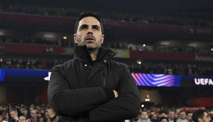 This file photo shows Arsenal head coach Mikel Arteta. — Reuters