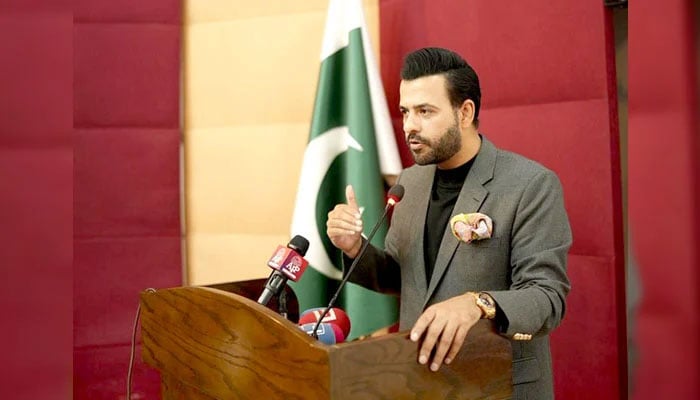 Parliamentary Secretary for Information and Broadcasting Barrister Danyal Chaudhry addresses youth at the AI X Future Summit 2025 on December 19, 2025. — APP