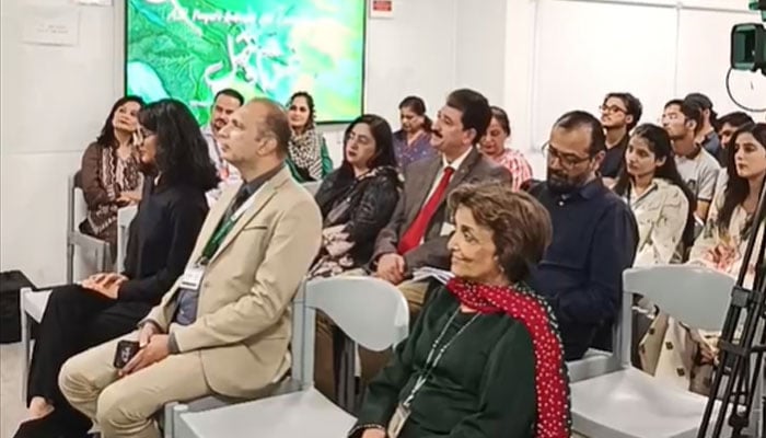 The image shows a glimpse from the A.R. Nagori National Art Competition 2026 on April 10, 2026. — Facebook@akuiedpk/Screengrab