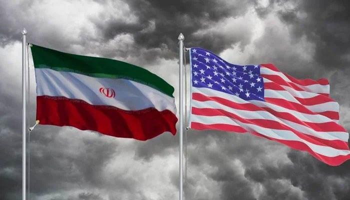 Representational image of Iran and US flags. —TheNews/File