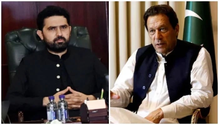 This collage of photos show KP Chief Minister Sohail Afridi (left) and PTI founder Imran Khan. — NNI/Reuters