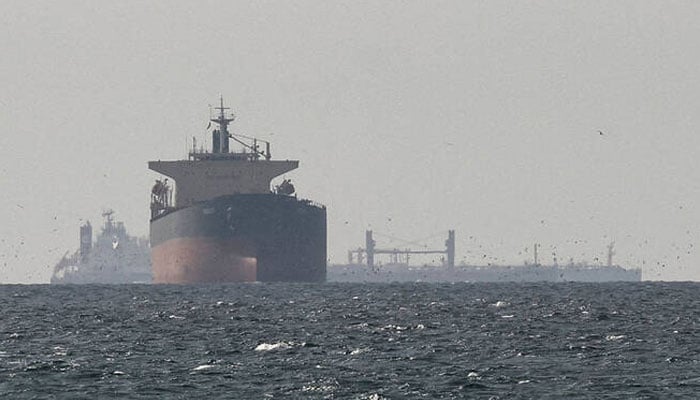This representational image shows tankers sail in the Gulf, near the Strait of Hormuz, as seen from northern Ras al-Khaimah, near the border with Oman’s Musandam governance in United Arab Emirates, March 11, 2026. — Reuters