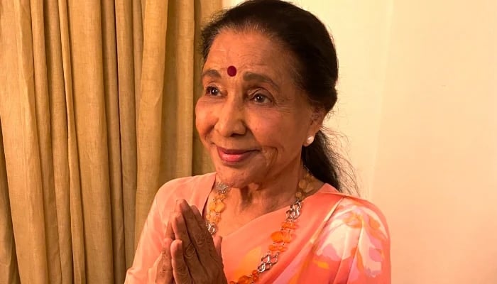 Indian playback singer Asha Bhosle pictured in this undated image. — X@ashabhosle