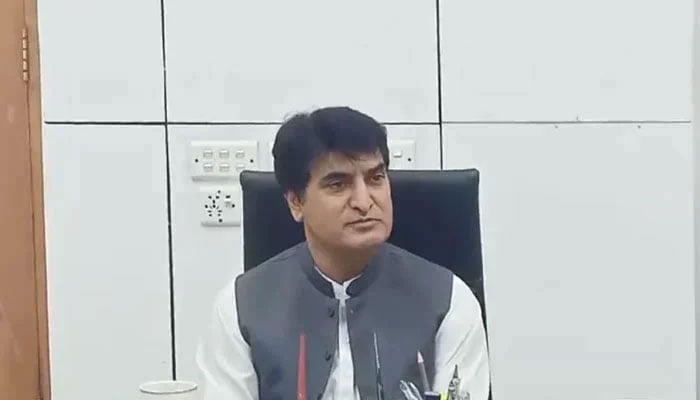 Secretary Housing Noorul Amin Mengal looks on during a meeting on May 13, 2024. — Facebook@Noor ul amin Mengal