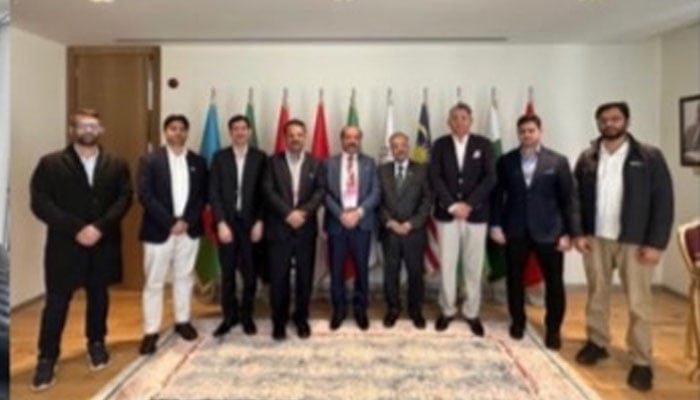 Secretary-General of D-8 Sohail Mahmood received the delegation on April 13, 2026. —  Facebook@D8org