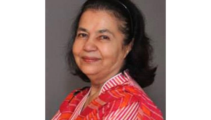 Shamim Akhtar (late), former editor of AKhbar-e-Khawatan. — karachiartdirectory/File