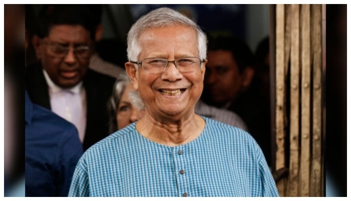 Bangladeshi Nobel peace laureate Muhammad Yunus prepares to leave after filing an appeal for the extension of his bail at the Labour Appellate Tribunal in Dhaka on March 3, 2024. — AFP