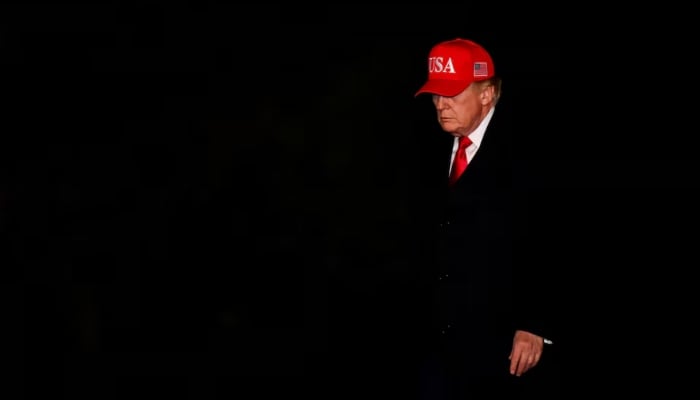 US President Donald Trump arrives at the White House in Washington, DC, US, April 12, 2026.—Reuters