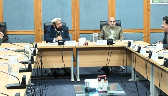 Senator Hidayatullah Khan, Chairman Senate Standing Committee On National Heritage and Culture Presiding over a Meeting of The Committee at Parliament Lodges, Islamabad.—Senate of Pakistan