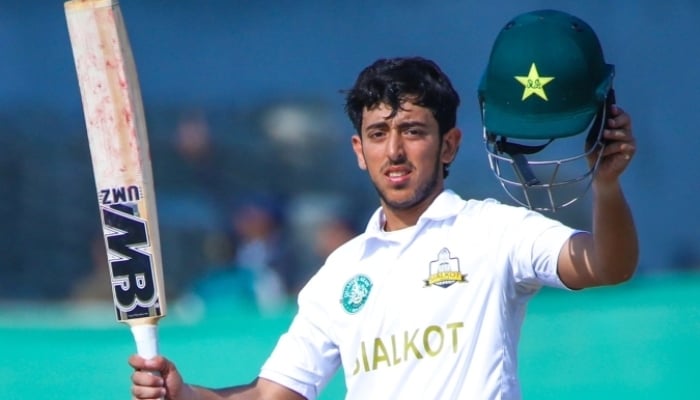 21-year-old Azan Awais, Posing for photo. —PCB/File