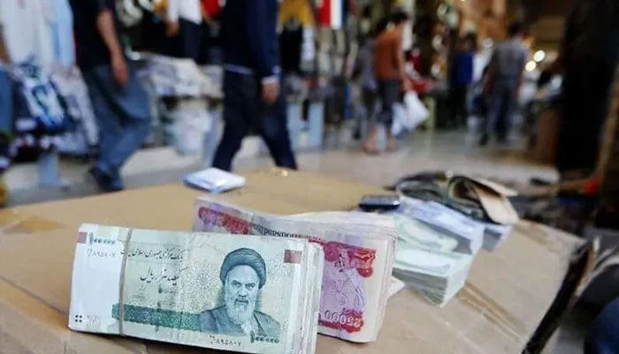 The representational image shows Irani rials. — AFP/File