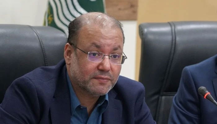 Punjab Minister of Industry and Commerce Chaudhry Shafay Hussain at a meeting.— Facebook@PIEDMC/File