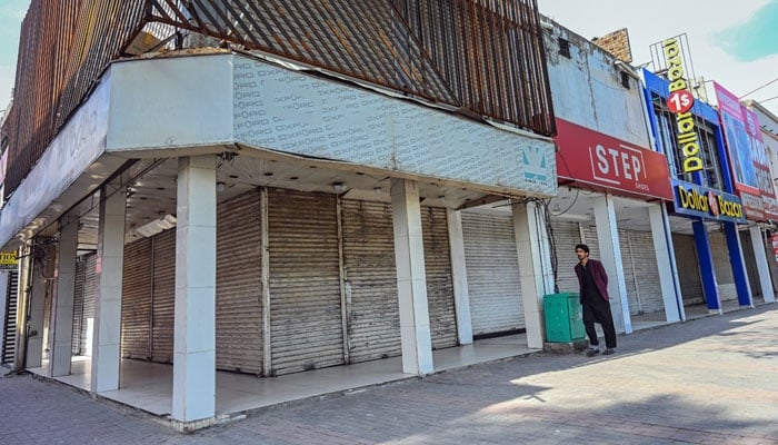 Markets remain closed in the twin cities amid heightened security measures as arrangements have been put in place for the Islamabad Talks 2026 being held in the capital as a diplomatic effort to ease tensions in the region on April 11, 2026. — APP