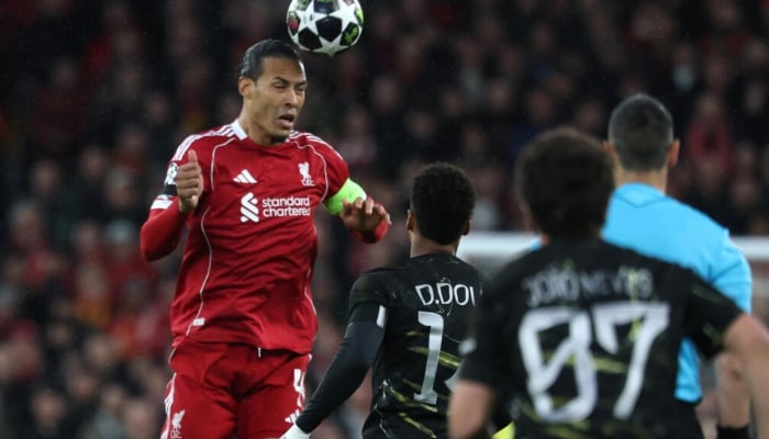Liverpool captain Virgil van Dijk in action during a 2-0 Champions League. —AFP/File