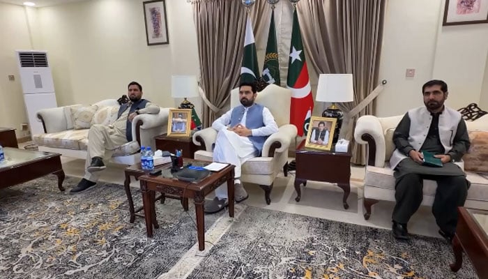 KP Chief Minister Muhammad Sohail Afridi chairing a meeting on April 15, 2026. — Facebook@KPChiefMinister/Screengrab