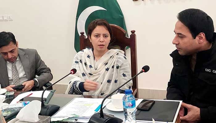 Lahore Division Commissioner Marryam Khan chairs a meeting on January 24, 2026. — Facebook/@commissionerlahoredivision