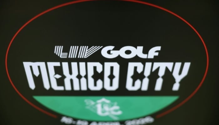 LIV Golf signage prior to LIV Golf Mexico City at Club de Golf Chapultepec. —AFP/File
