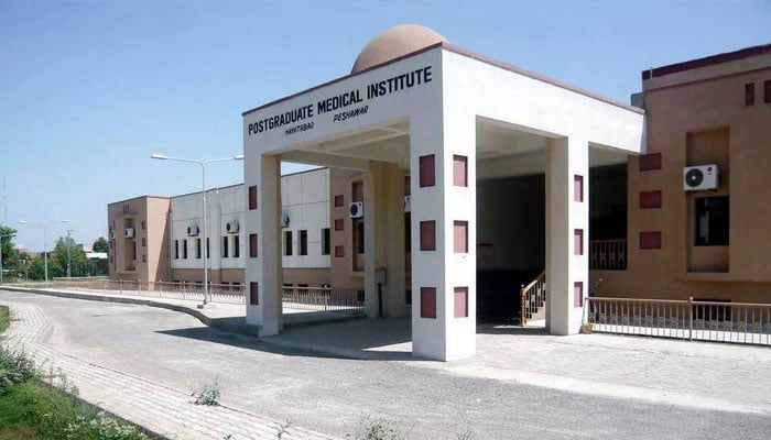The Postgraduate Medical Institute/Ameer Uddin Medical College (PGMI) facade seen in this image.— PGMI website/File