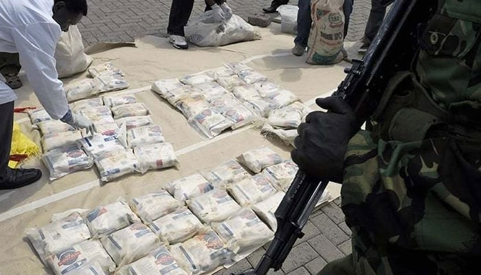 The representational image shows packs of seized drugs. — AFP/File