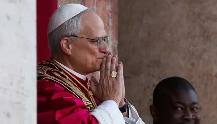 Pope Leo XIV ppears on the balcony of St Peters Basilica at the Vatican, on May 8, 2025. — Reuters