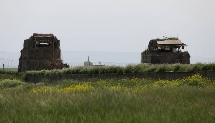 The Qasrak base after the withdrawal of US-led international coalition forces, in Hasakah, Syria, April 16, 2026. —Reuters
