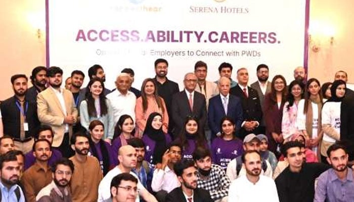 The group photo of the participants of the ‘Access.Ability.Careers’ event, held by ConnectHear. — ConnectHear/File