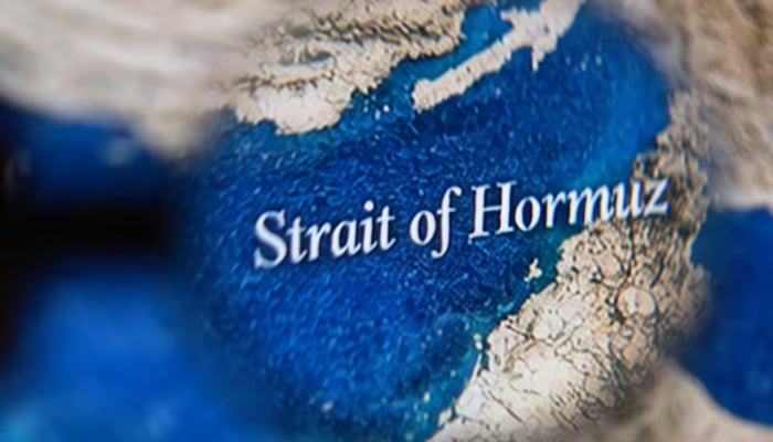 Strait of Hormuz map is seen in this illustration taken April 15, 2026.—Reuters