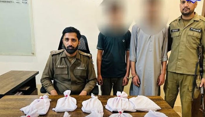The Shadman police arrest drug peddlers on April 20, 2026. — Facebook@punjabpolicecpo
