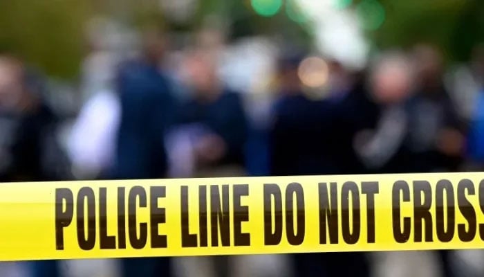 This representational image shows a police tape.— AFP/File