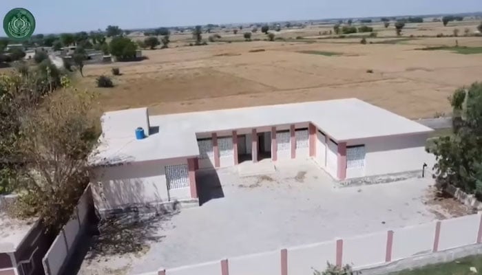 Government Boys Primary School Sher Mohammad Junejo in the Larkana district of Dokri upgraded to the elementary school level.  — Facebook@selddept/Screengrab/File