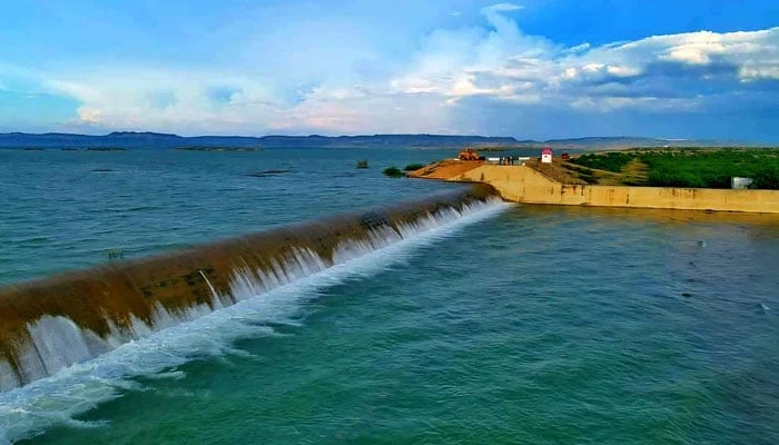A view of Hub Dam, District Lasbela, Balochistan image released on September 1, 2024. — Facebook@Aamir Qureshi[Official