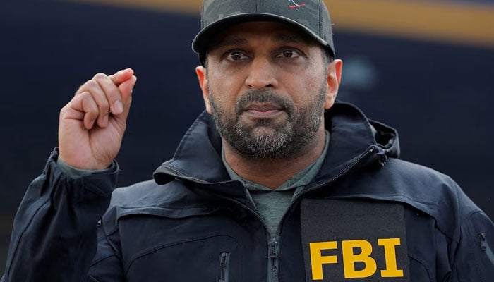 FBI Director Kash Patel announces the apprehension of Ryan Wedding, a former Canadian Olympic snowboarder who was on the FBIs Ten Most Wanted Fugitive list, during a press conference in Ontario, California, US, January 23, 2026. — Reuters