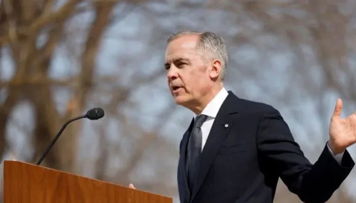 Mark Carney speaks to reporters after being sworn in as Canada’s prime minister. —Reuters/File
