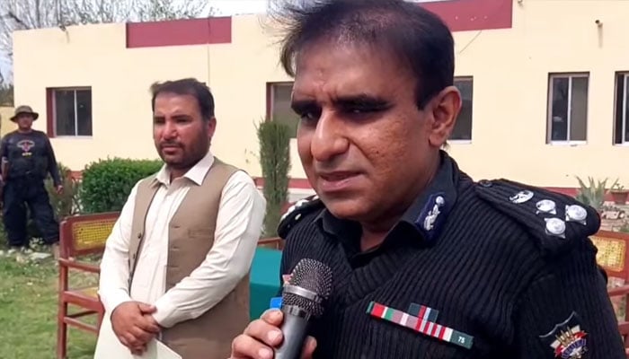 DIG Loralai Range Junaid Ahmed Sheikh pictured on March 11, 2026. — Facebook@lala.israfeel.khan/Screengrab