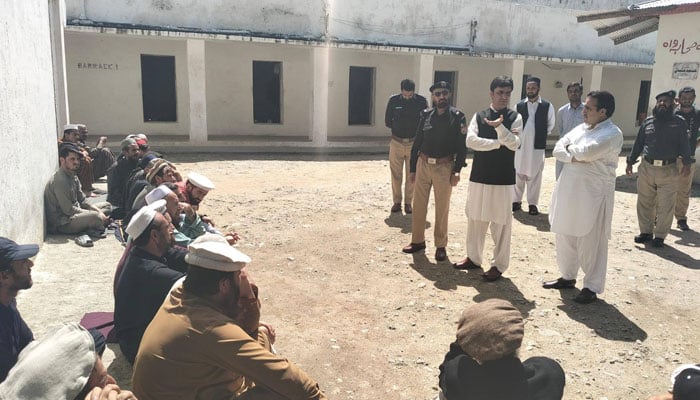 Deputy Commissioner, Upper Kohistan, Azizullah Jan visits sub-jail Dasu on April 21, 2026. — Facebook@dckohistanu