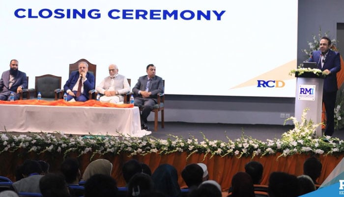 The image shows the closing ceremony at the Rehman Medical Institute (RMI). — RMI website/File